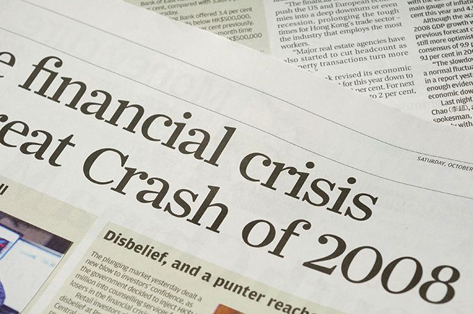Tiền ảo là gì: cuộc khủng hoảng tài chính năm 2008.