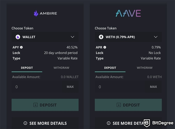 o que é ambire wallet: staking na ambire