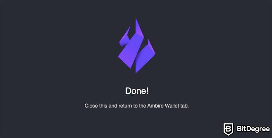 o que é ambire wallet: confirmação