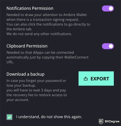 What is Ambire wallet: wallet permissions.