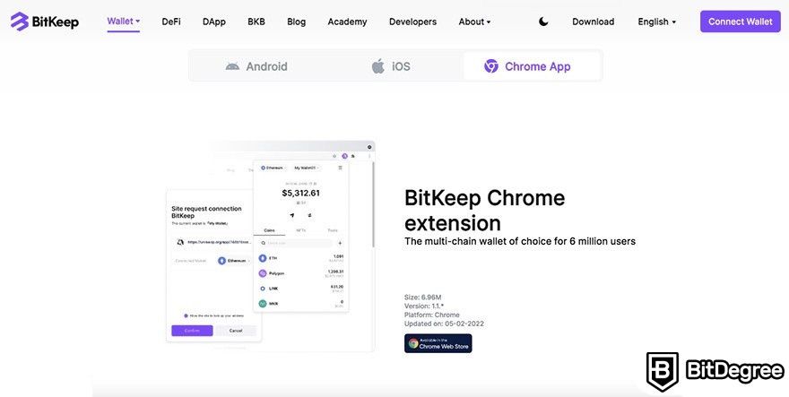 What is BitKeep: Chrome setup.