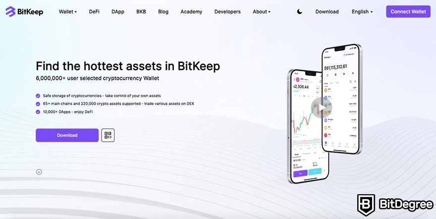 What is BitKeep: front page.