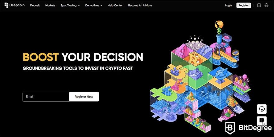 What is Deepcoin: homepage.
