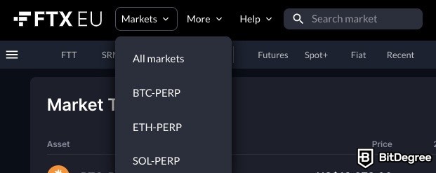 What is FTX: all markets.