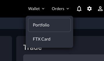 What is FTX: wallet portfolio section.