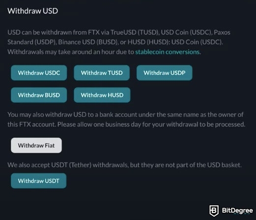 how to withdraw crypto from ftx