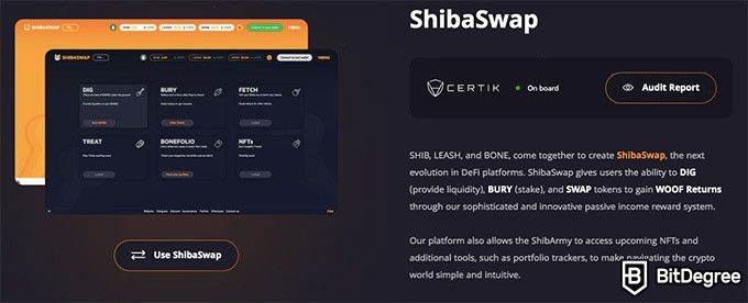 Comprar Shiba Inu: Información sobre ShibaSwap.