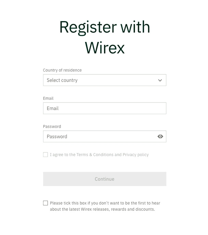 Ulasan Wirex: daftar dengan Wirex.