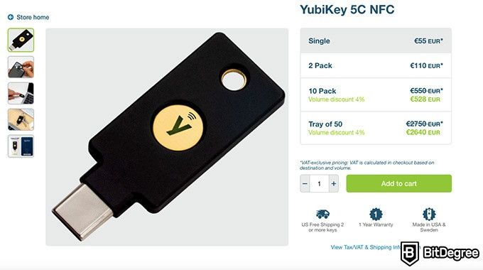 Análise da YubiKey: produto.