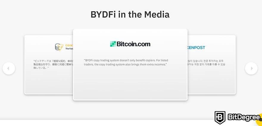 BYDFi review: in the media.