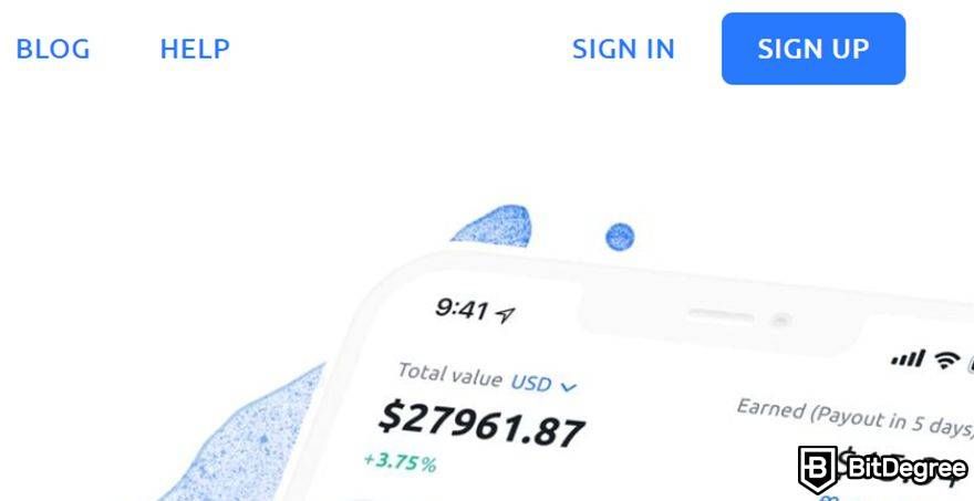 YouHodler Review: Sign up.