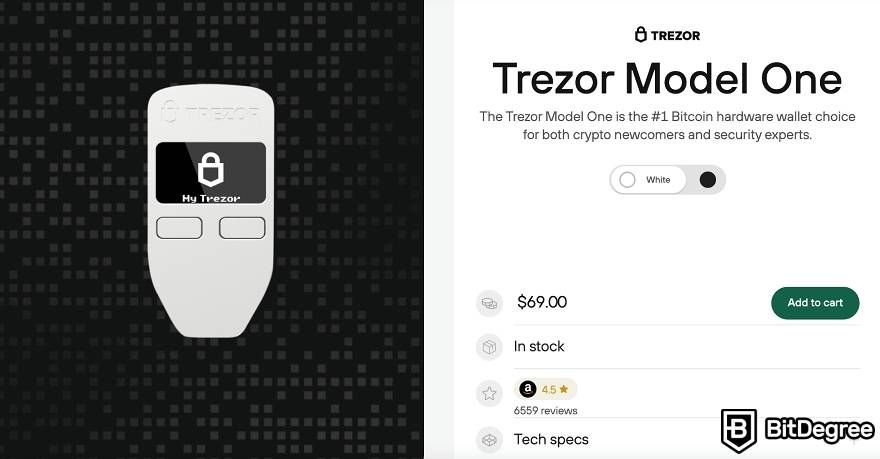 Best Bitcoin Cash wallet: Trezor One.