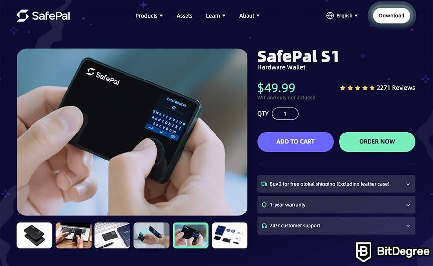 Best Bitcoin wallet Australia: SafePal hardware wallet.