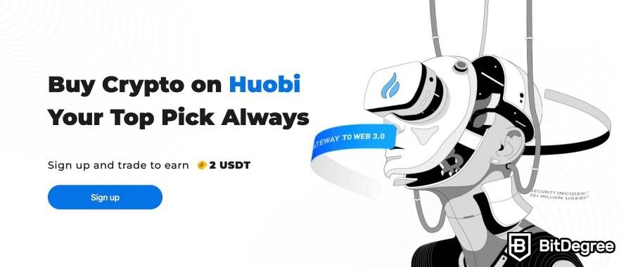 Best crypto app in India: Huobi.
