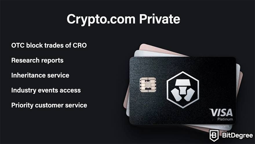 Best crypto debit card: Crypto.com Card.