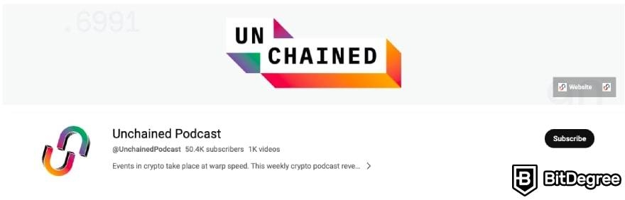 Best crypto podcast: Unchained.