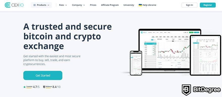 Nền tảng giao dịch tiền ảo tốt nhất: CEX.io.