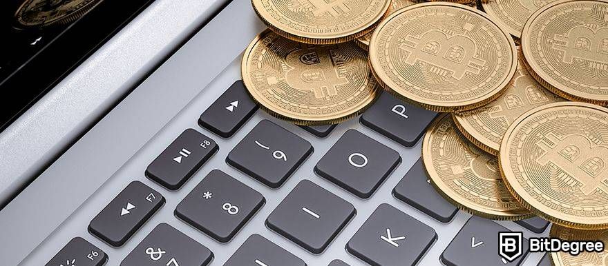 Best crypto trading platform: cryptocurrencies on keyboard.