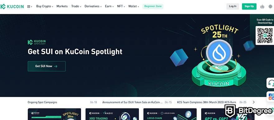 Best crypto trading platform: KuCoin.