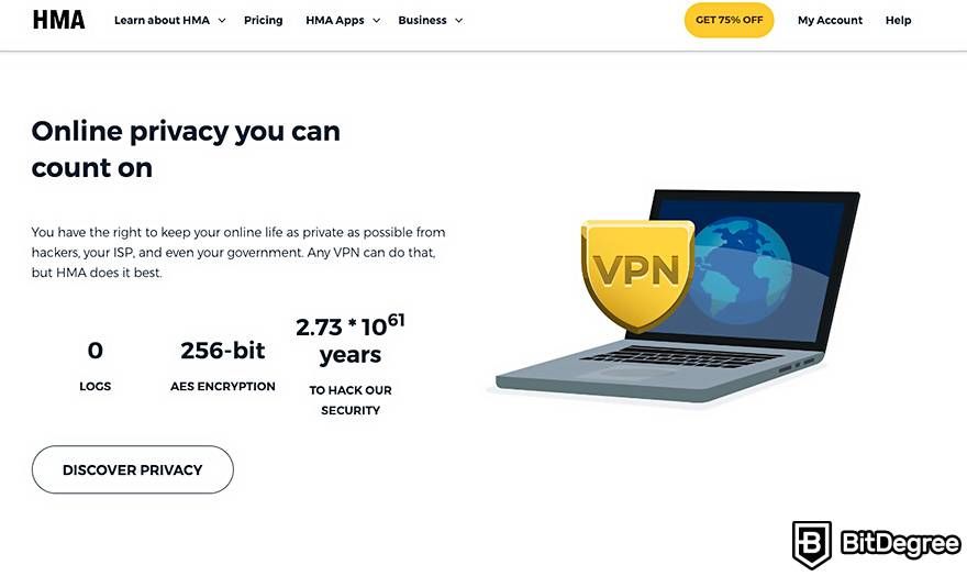 Best VPN for crypto trading: HideMyAss.