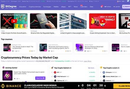 BitDegree - An All-in-One Crypto Learning Hub