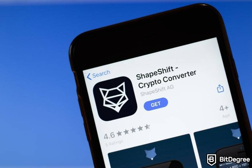 Buy crypto without ID: Shapeshift app.