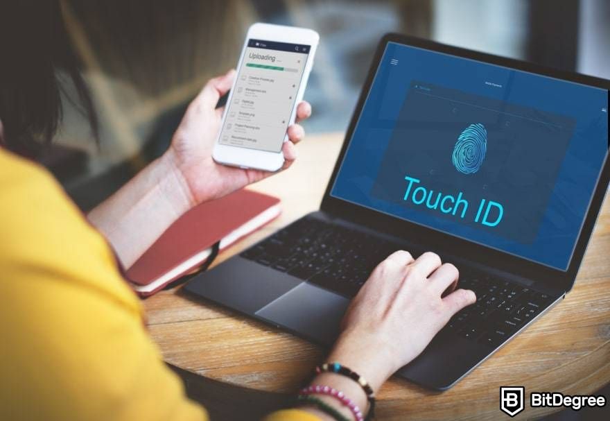 Buy crypto without ID: Touch ID.