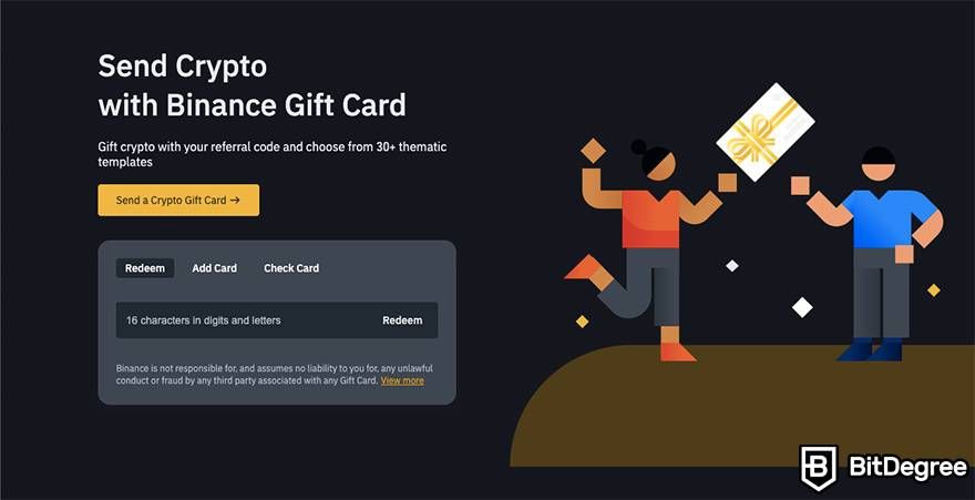 Membeli gift card dengan crypto: Menukarkan gift card di Binance.