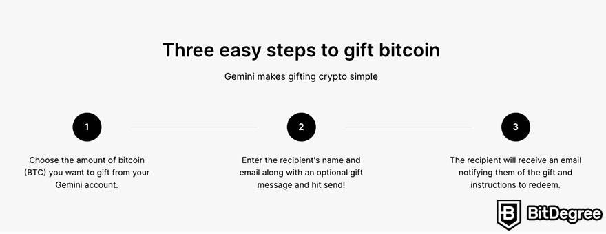 Membeli gift card dengan crypto: Tiga langkah mudah untuk memberikan gift card Gemini pada teman atau keluarga.