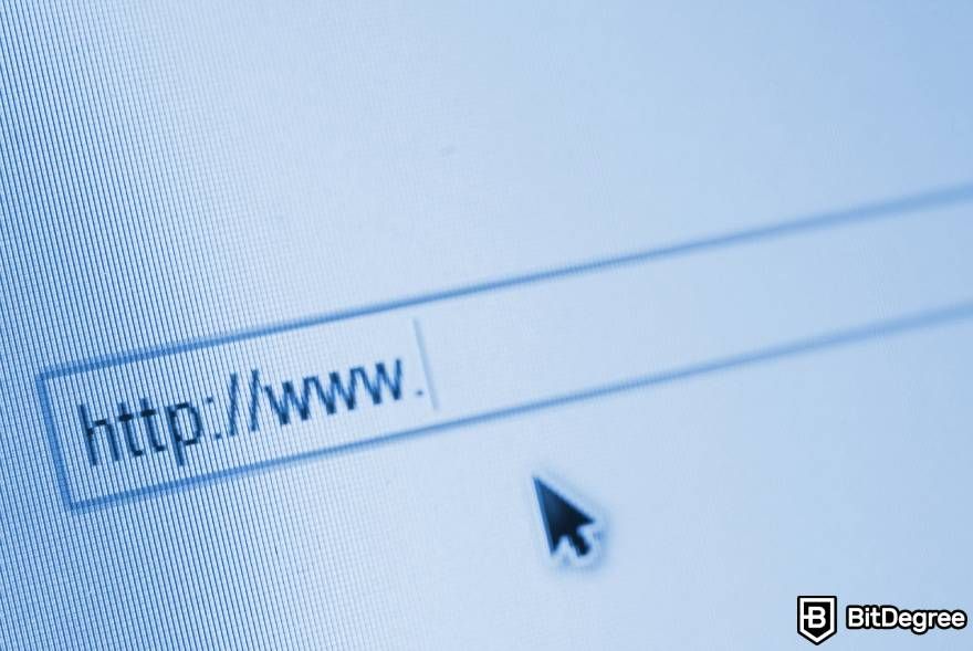 Buy Web3 domain: a URL address bar.
