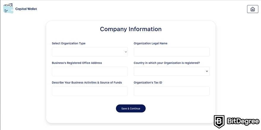 análise da capital wallet: informações da empresa