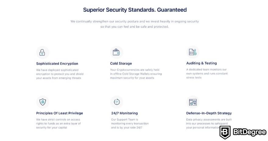 Capital Wallet review: superior security standards.