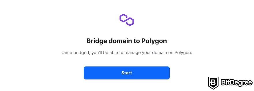 domínios coin: conectando seu nome de domínio ao Polygon.