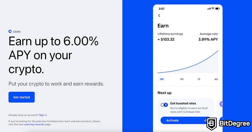 coinbase earn crypto