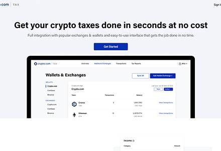 Crypto.com Tax - Free Crypto Tax Calculator for All