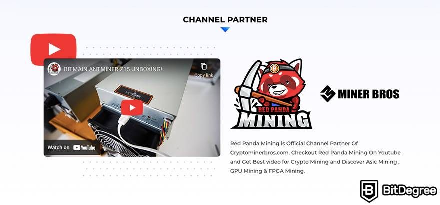 Análise da Crypto Miner Bros: parceria com a Red Panda Mining.