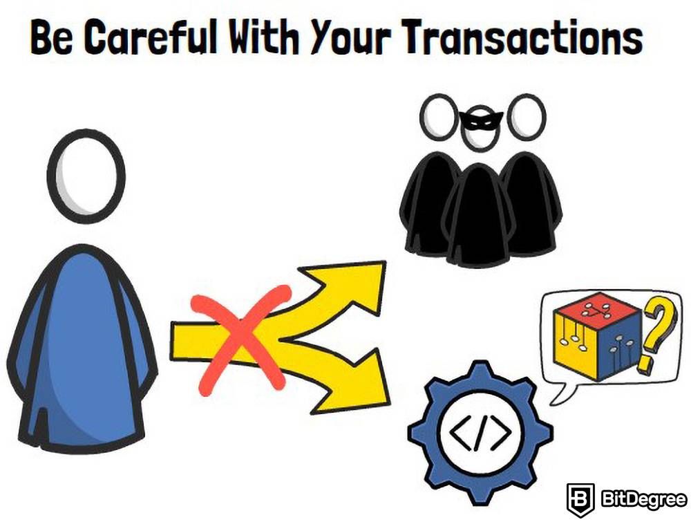 How safe is cryptocurrency: Transactions.