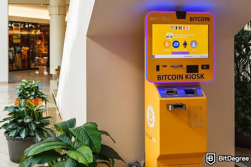 How does a Bitcoin ATM work: Bitcoin kiosk.