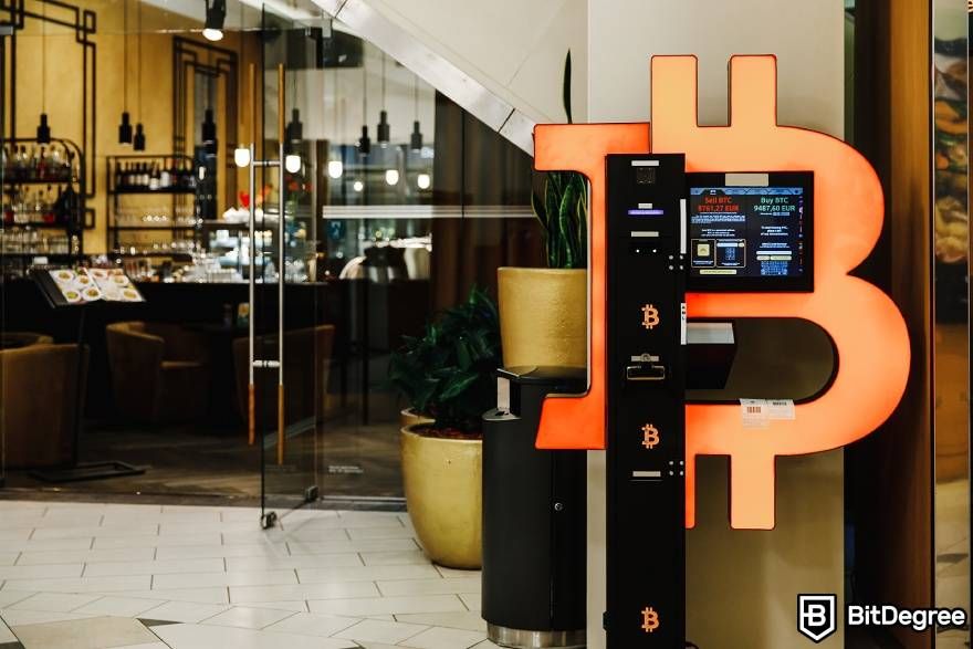 How does a Bitcoin ATM work: Orange BTM.