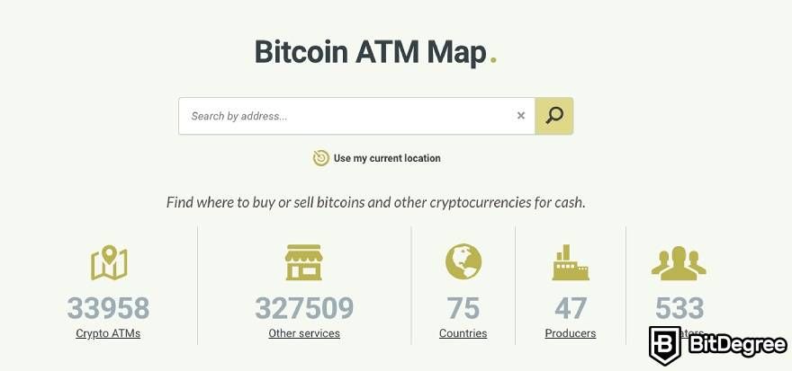 How does a Bitcoin ATM work: coinatmradar.