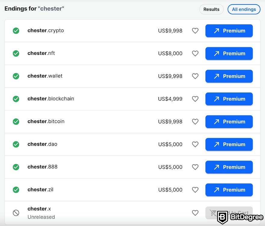 How does Unstoppable Domains work: expensive domain names.