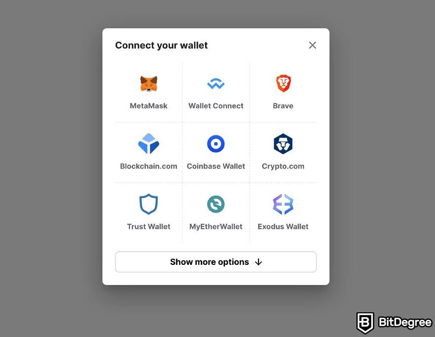 How does Unstoppable Domains work: connect with your wallet of choice.