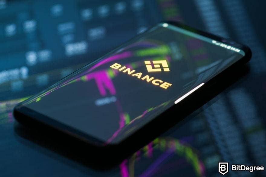 How to buy Bitcoin in India: Binance on phone.