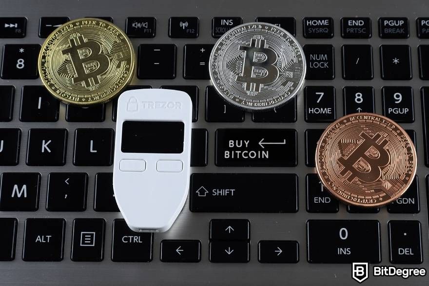 How to Buy BTC with Apple Pay: Trezor wallet.