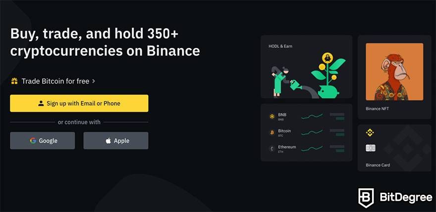 How to buy cryptocurrency: Binance.
