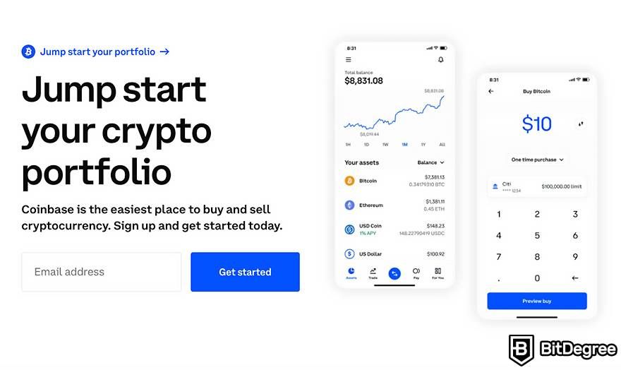 How to buy cryptocurrency: Coinbase.