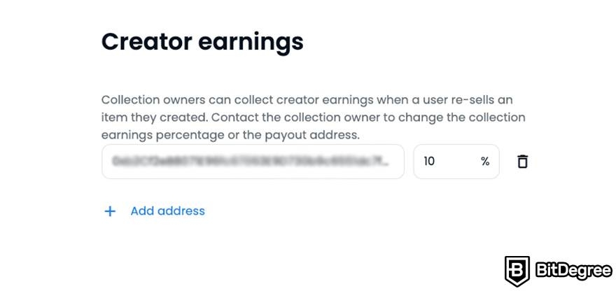 How to create NFT art: Creator earnings.