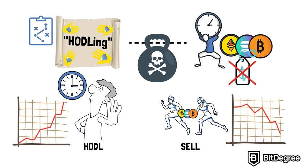 Cara Investasi di Crypto: HODLing.