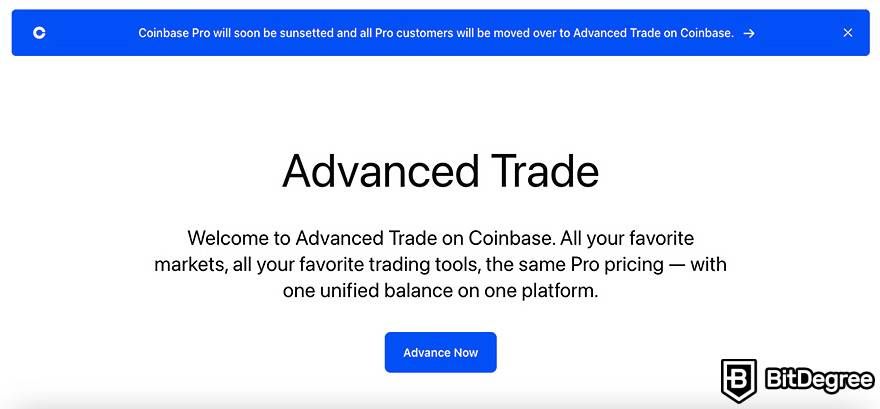 Cách đặt cược trên Coinbase: Giao dịch nâng cao.