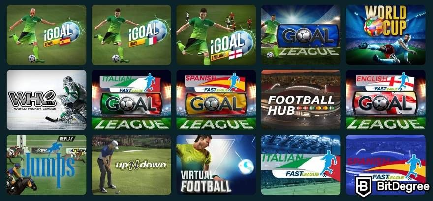 How to use CoinGames: virtual sports game selection.
